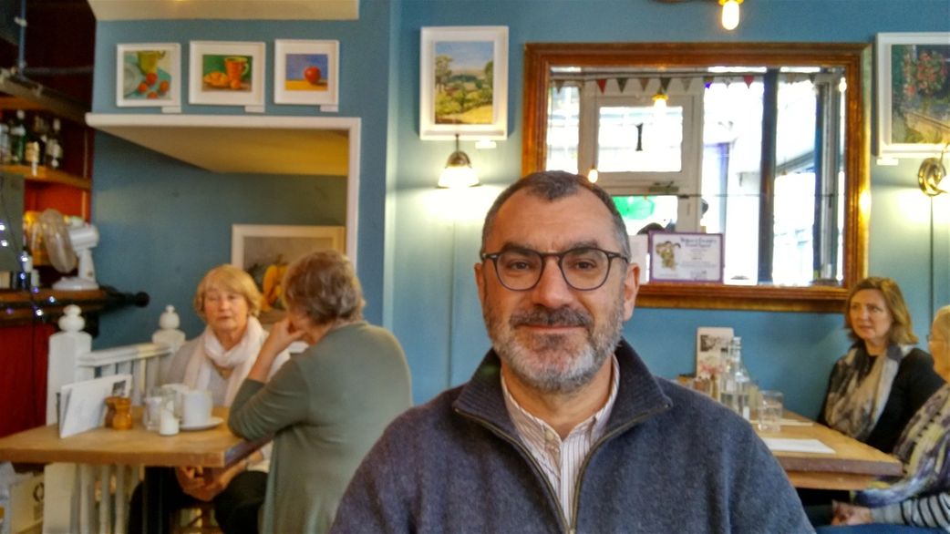 Among nice ladies at the Primrose Cafe