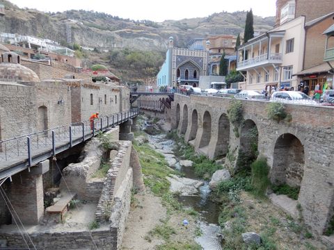 The sulfur stream and baths.