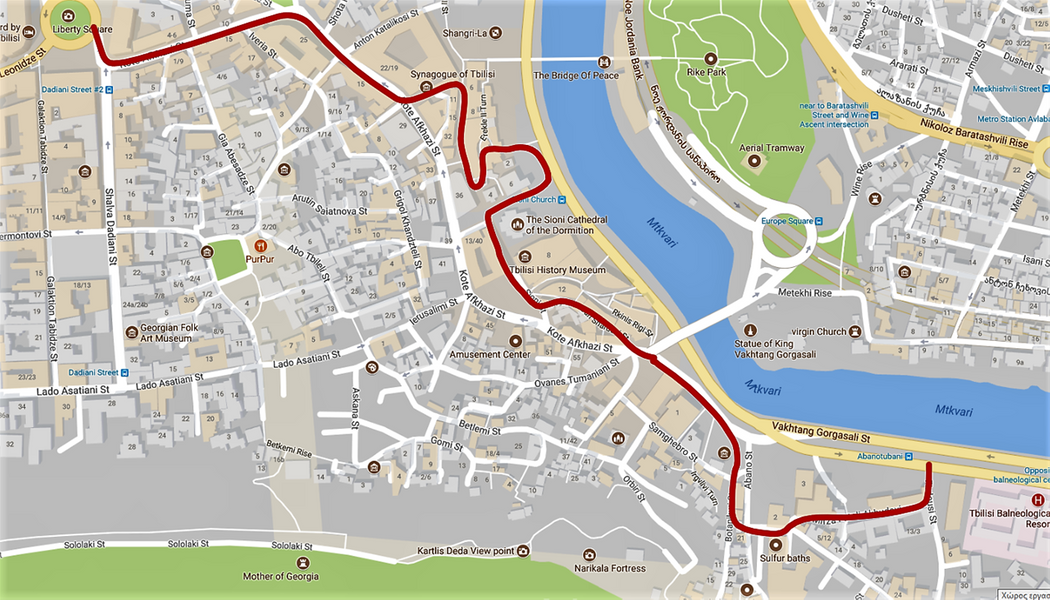 A walk in Old town of Tbilisi.