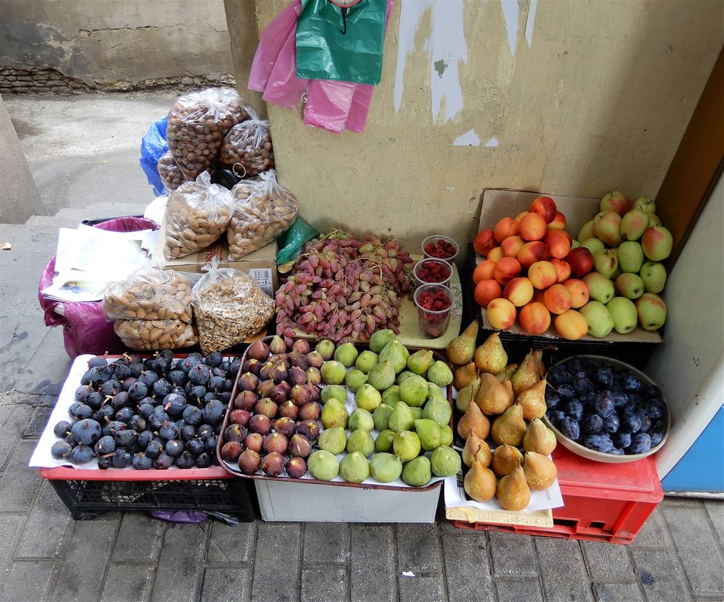 Street fruit vendor in Old Tbilisi.