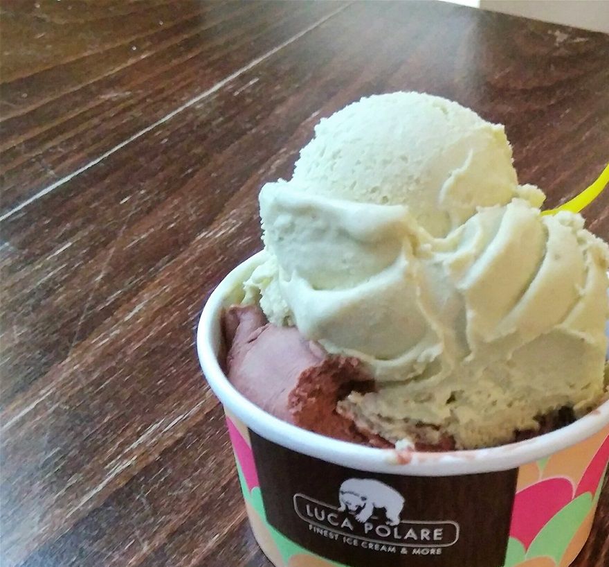 pistachio and gianduja