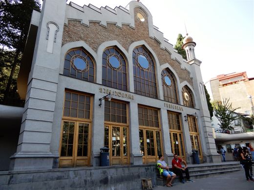 The lower station of the Funicular at Daniel Chonqadze St.