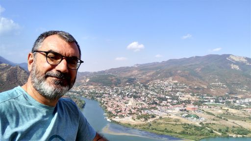 Mtskheta seen from Jvari Monastery.