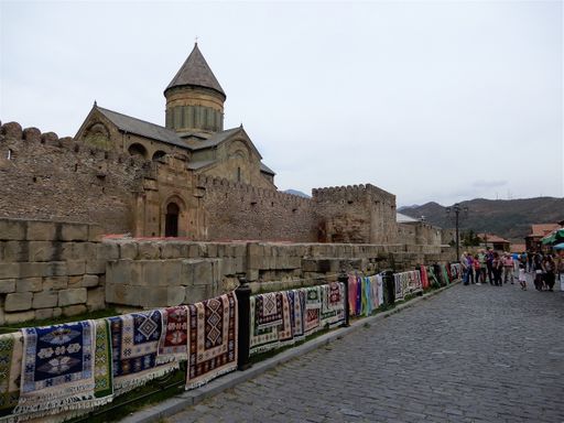 The fortification walls of Svetitskhoveli Cathedral.
