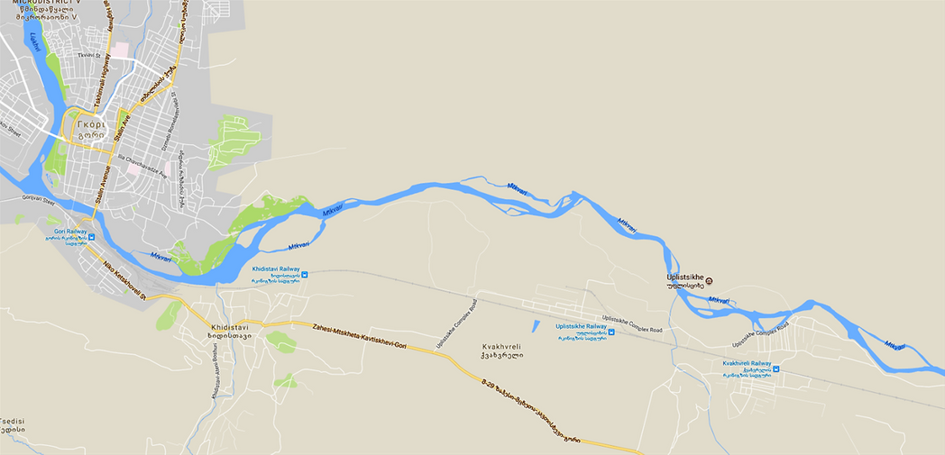 Uplistsikhe is located just some kilometers east of Gori