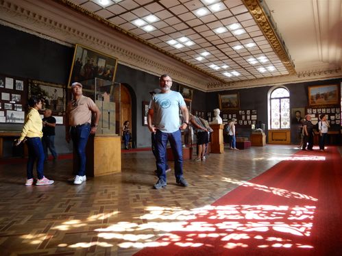 Me in one of the six halls of the museum.