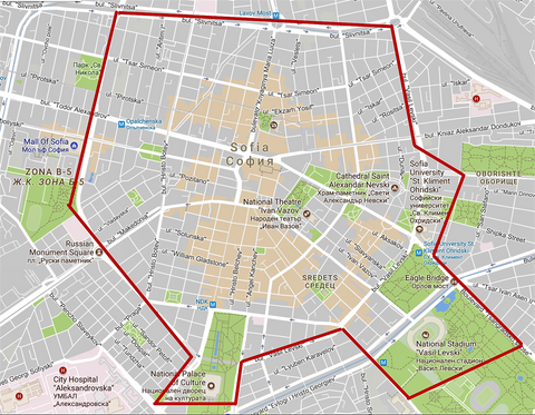 Central Sofia.