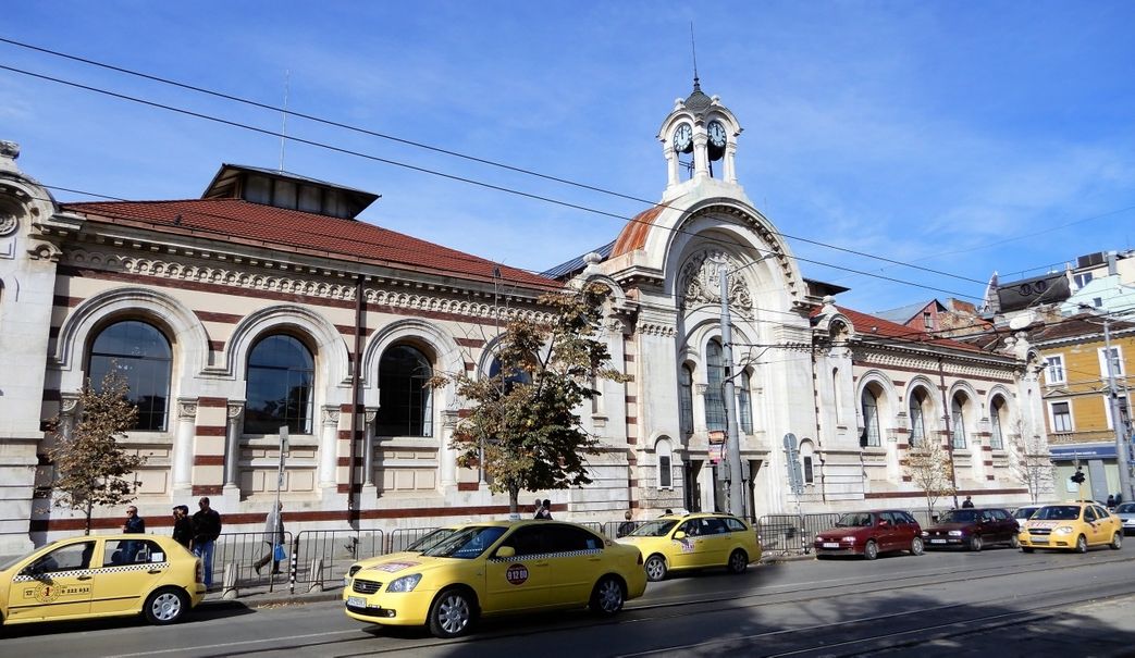 The facade of the Market Hall.