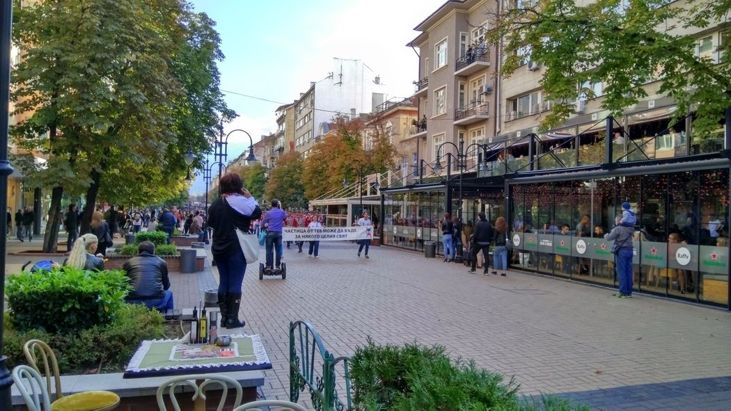 Parade at Vitosha Boulevard.