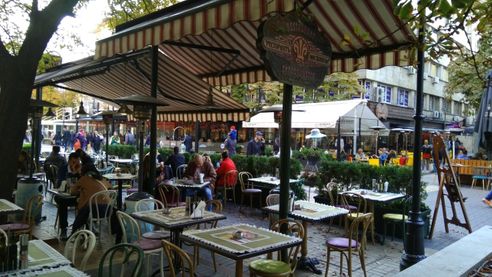 The “Shtastliveca” restaurant in Vitosha bulevard.