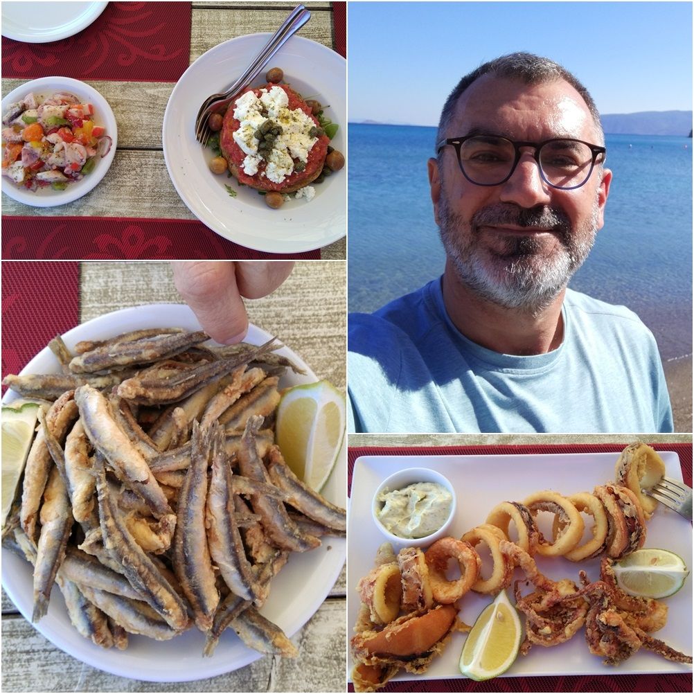 Dinner at Sea & Sand cafe, Isthmia