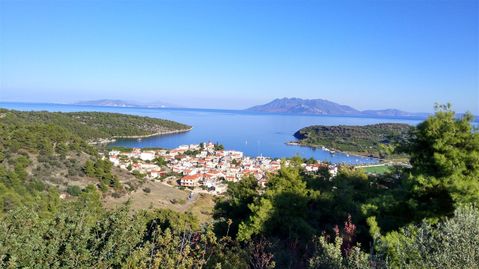 The village of Old Epidavros seen from the main road (N10)