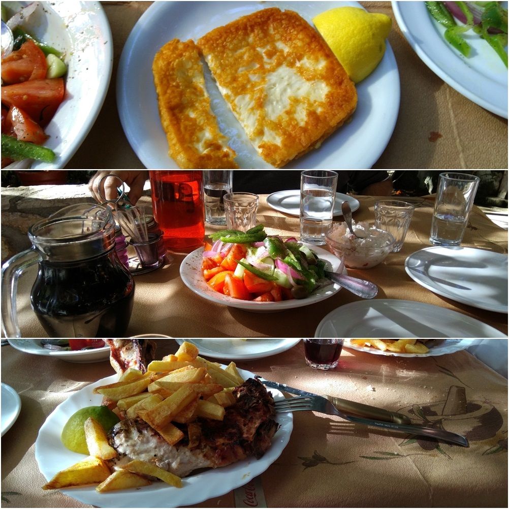 Traditional taverna food