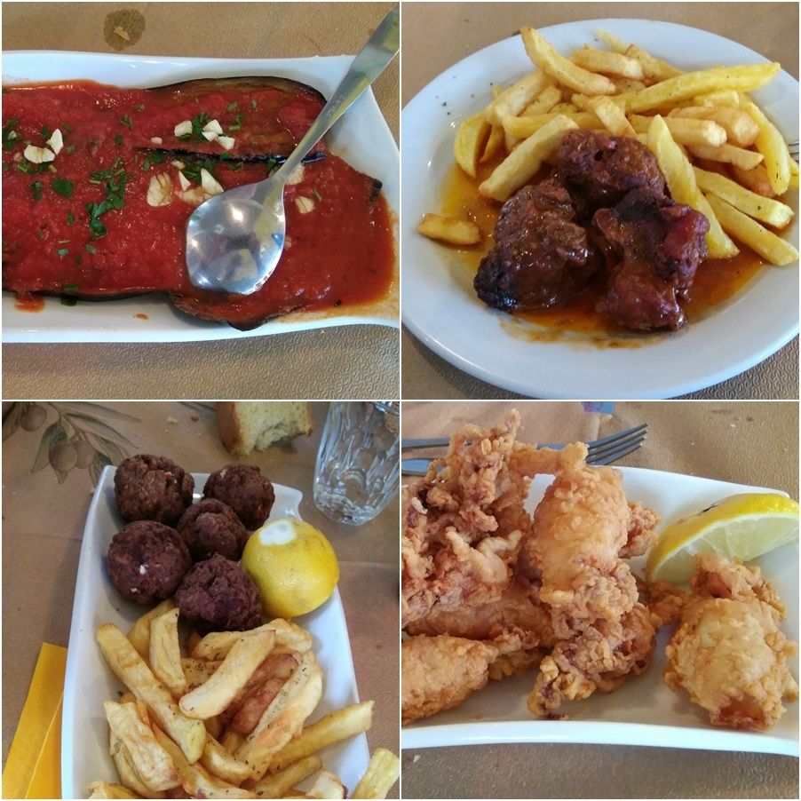 Our lunch at Veto Taverna.