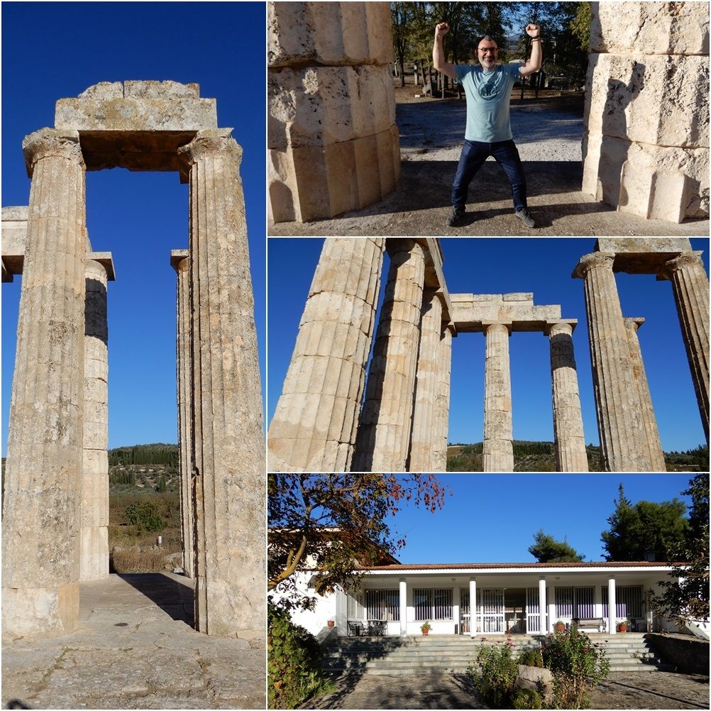The temple of Zeus and the museum of Nemea