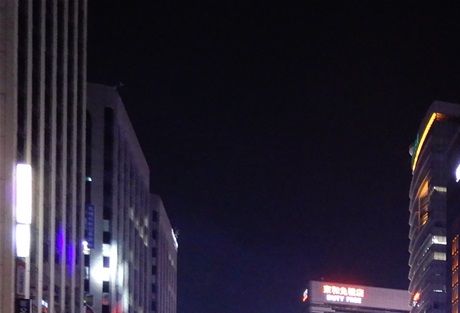 Lanterns in Cheonggyecheon Stream.