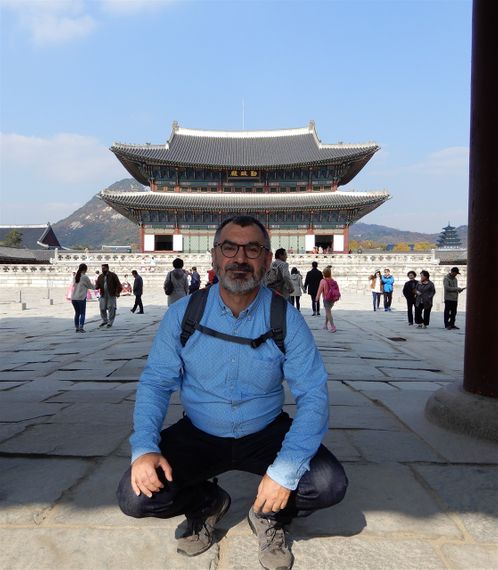 At the Gyeongbokgung Palace