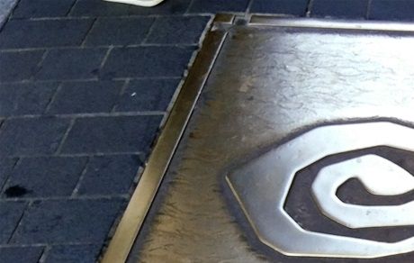 Myeongdong (Myungdong) road plaque.