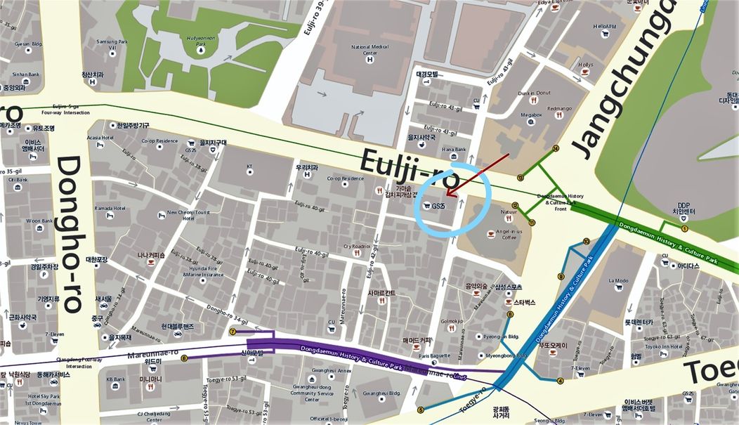 Yupdduk restaurant location.