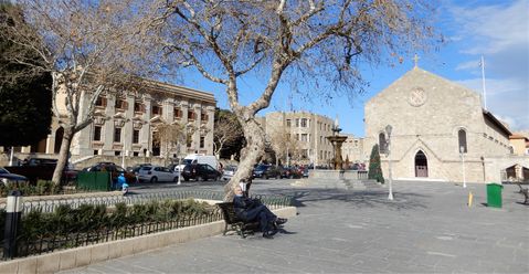 The square in front of 