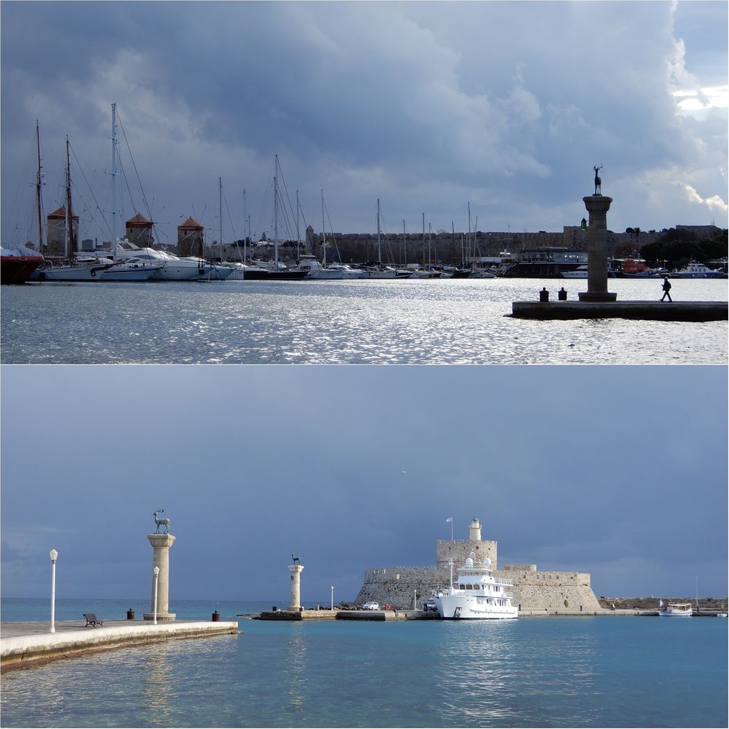 Mandraki Port.