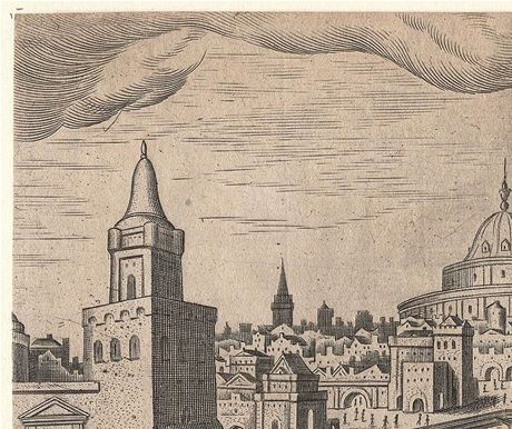 A gravure of the Colossus (from the series 