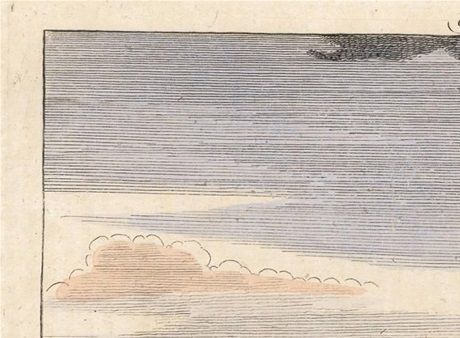 A gravure of the harbor-straddling Colossus.