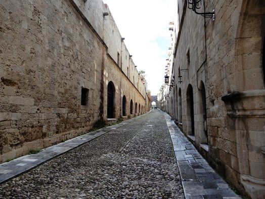 The “Street of the Knights” seen from the east side.