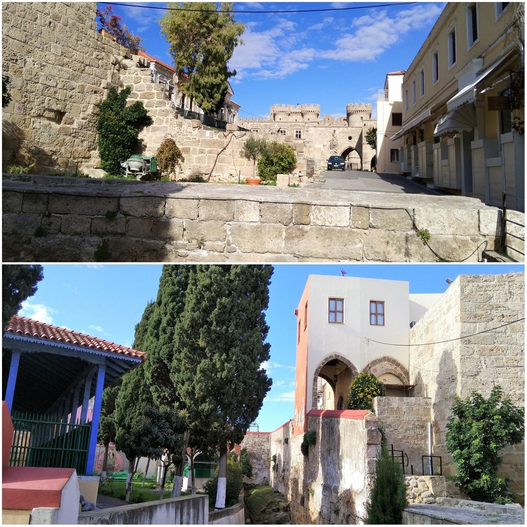 Some of the very few remnants of the inner wall (separating Kollakion from Chora) between Suleiman Mosque and the Clock Tower.