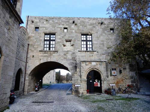 The entrance of the 