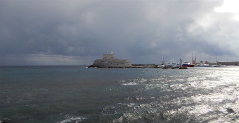 Rhodos in winter.