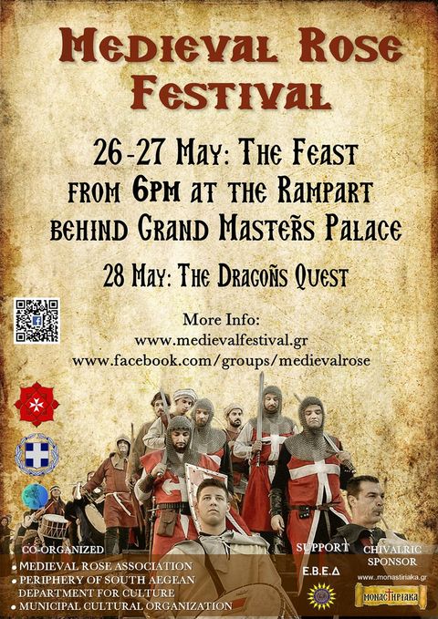 The Medieval Rose is a cultural organisation that was founded in 2005 in order to establish, organise and run the Medieval Festival οf Rhodes during which the history, the traditions and legends of Medieval Rhodes are recreated through happenings, workshops and games. The 1st Medieval Fair realised in 2006, and since then it is organised on a regular annual basis.  www.medievalfestival.gr/Eng/
