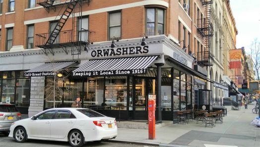 The Orwashers bakery on Amsterdam and 81st street.