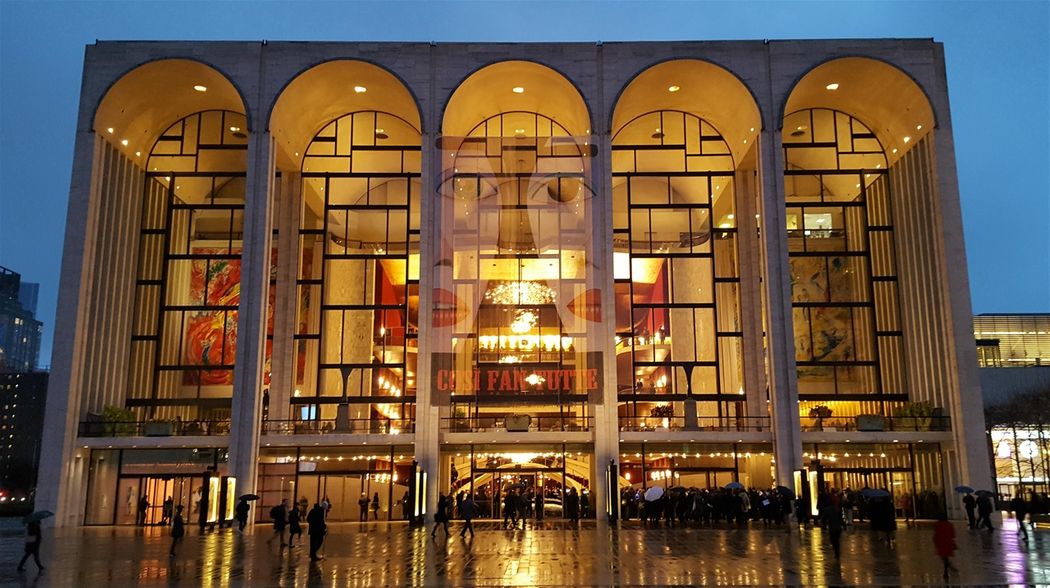 The Metropolitan Opera building at Lincoln Center.