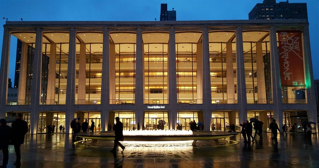 The New York Philarmonic building at Lincoln Center.