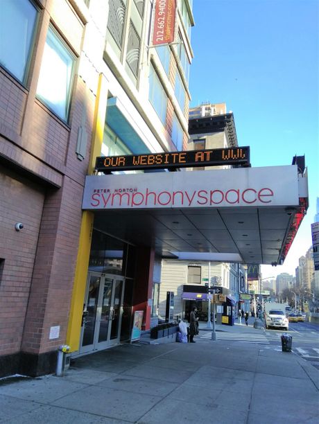 The Symphony Space on Broadway.