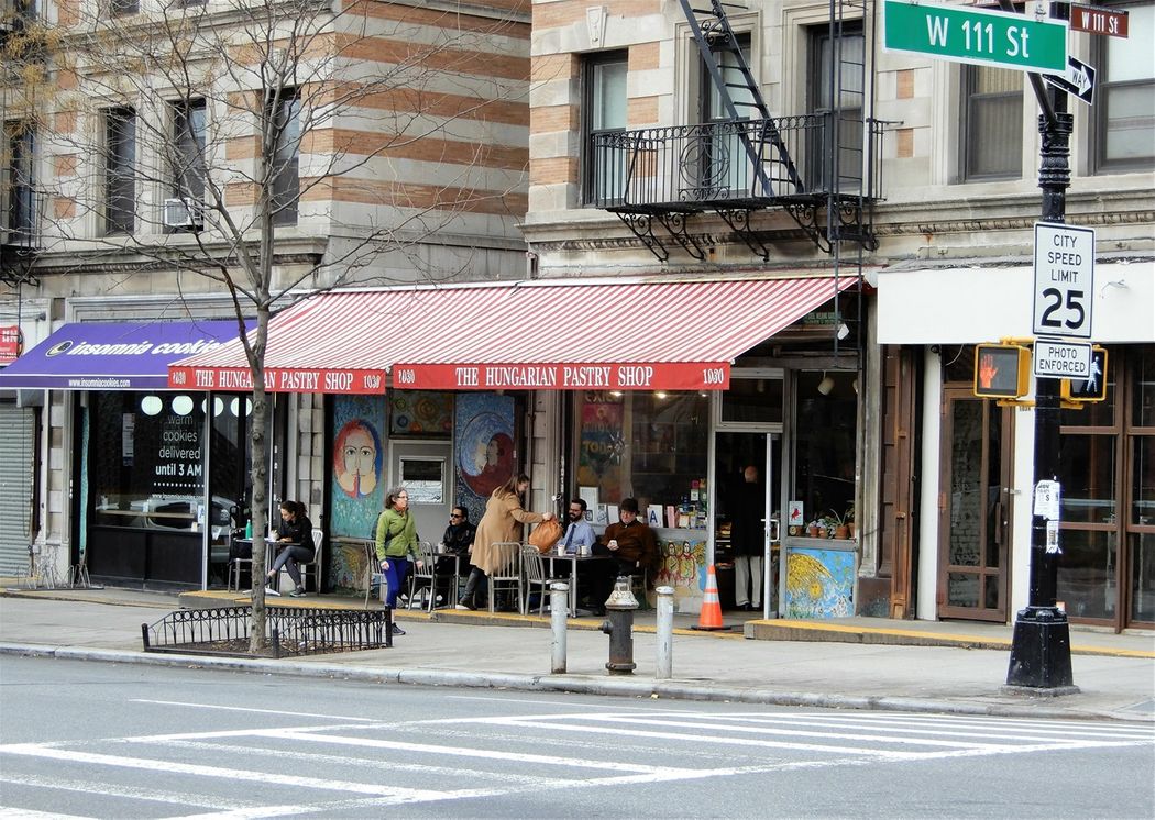 My favorite pastry shop and cafe in the area.  The Hungarian pastry shop is located just opposite the Cathedral, on Amsterdam Ave.