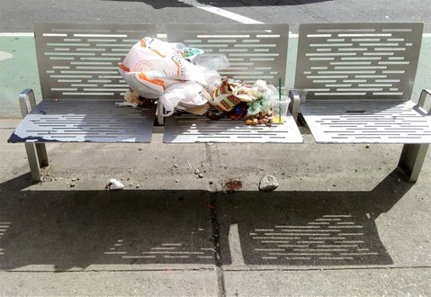 Litter everywhere... literally everywhere.