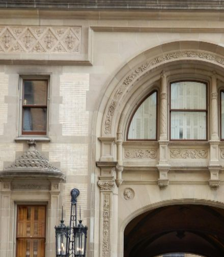 The south entrance of Dakota, where John Lennon was shot.