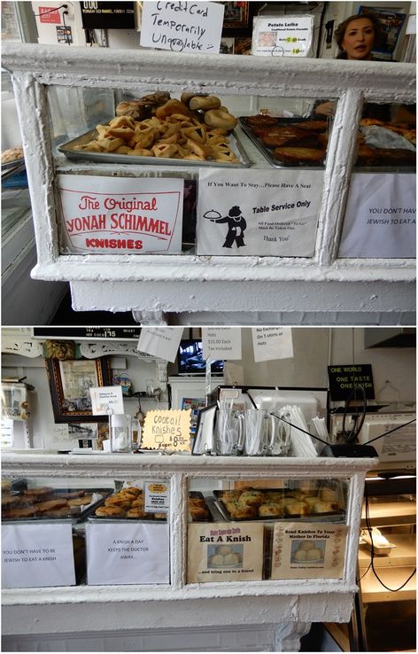 Inside the Yonah Schimmel’s Knish Bakery.
