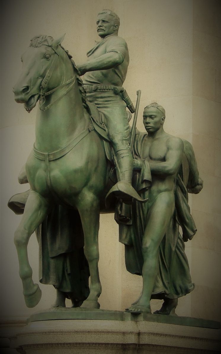 The Theodore Roosevelt statue at the American Natural History Museum.