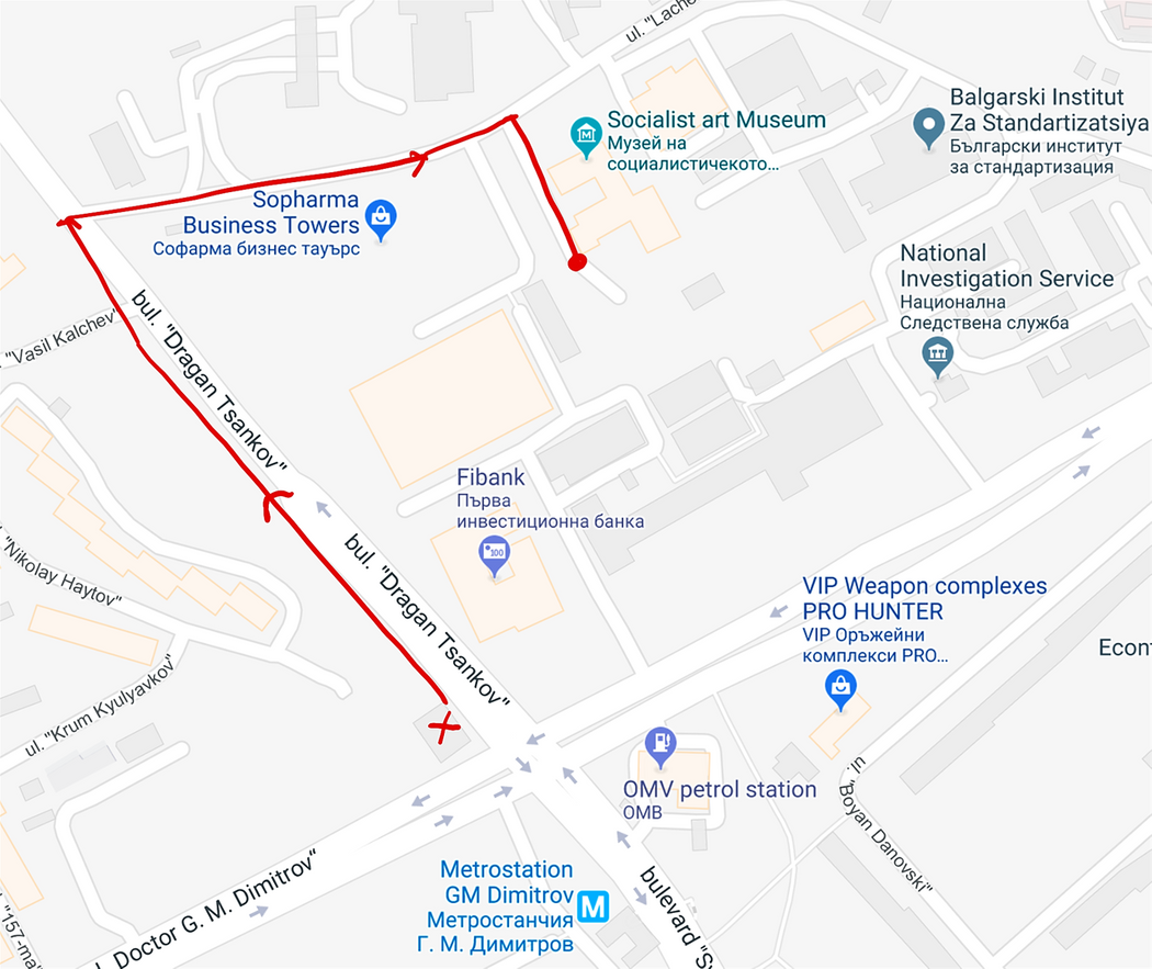 The location of the Socialist Art Museum.