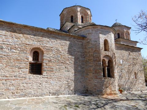 The church of the Monastery of Saint Panteleimon.