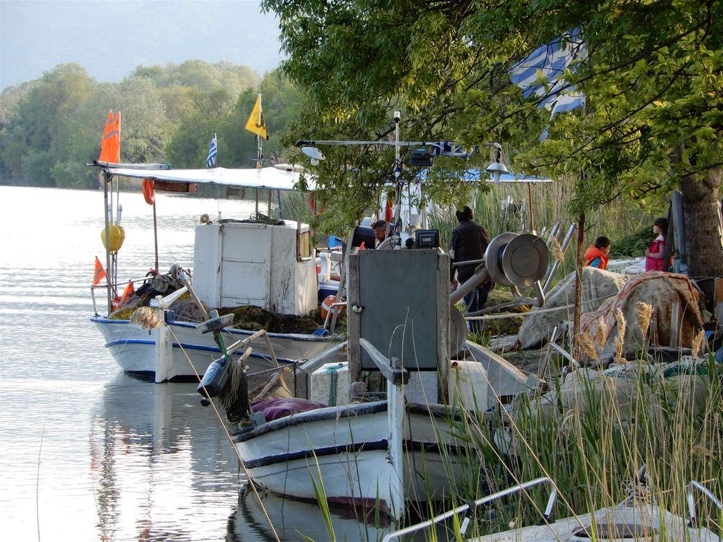 Fishing boats.