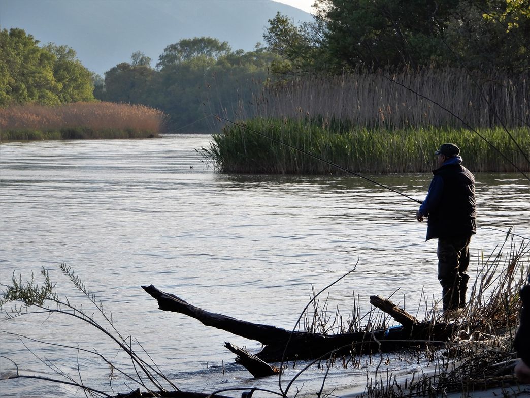 Fishing is very popular in the delta.