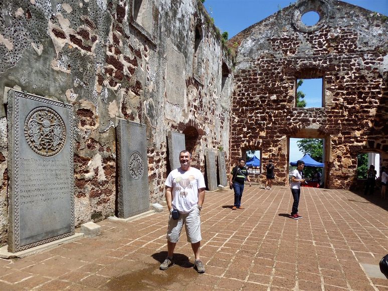 Inside St.Paul's roofless church.