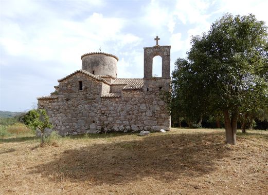 The north side of the Byzantine Temple of St. Bassileios.