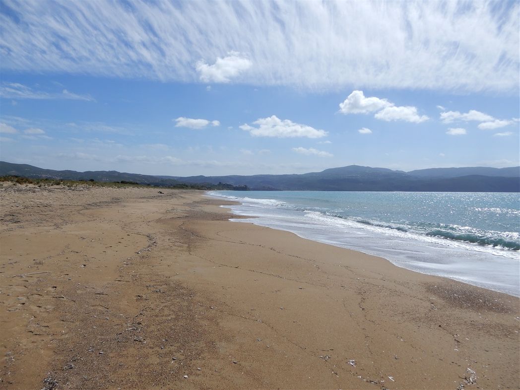 Mavrovounio Beach.