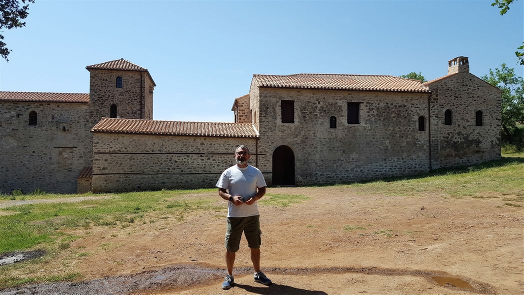 Me outside Andromonastero.