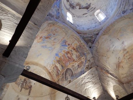 Wall paintings in the main church.